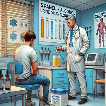 5 Panel + Alcohol Urine Drug Test