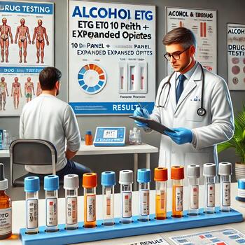 Alcohol ETG With 10 Panel + EXP OPI Drug