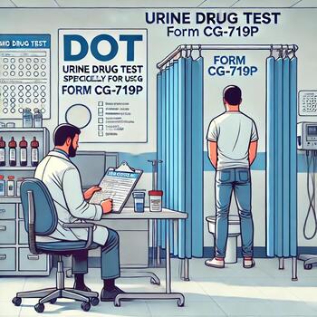 DOT Urine Drug Test For USCG With CG - 719P